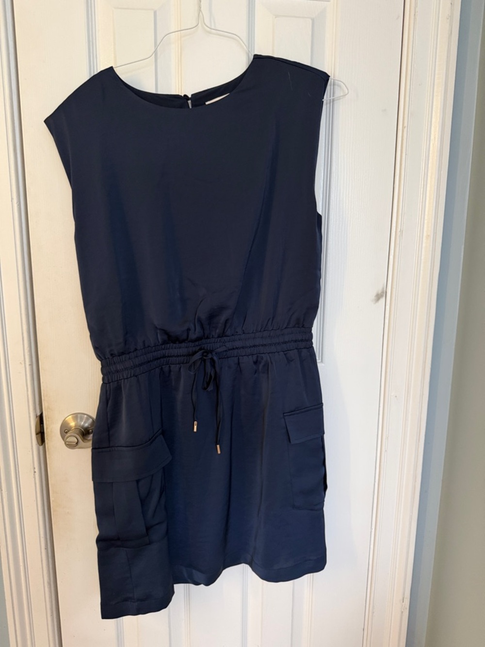 Skies Are Blue Navy Sleeveless Dress